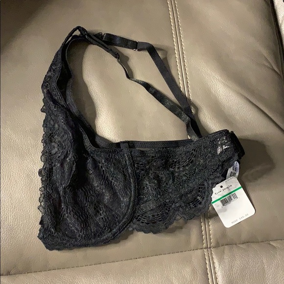 Free People Lace Underwire Plunge Bra - Picture 10 of 11